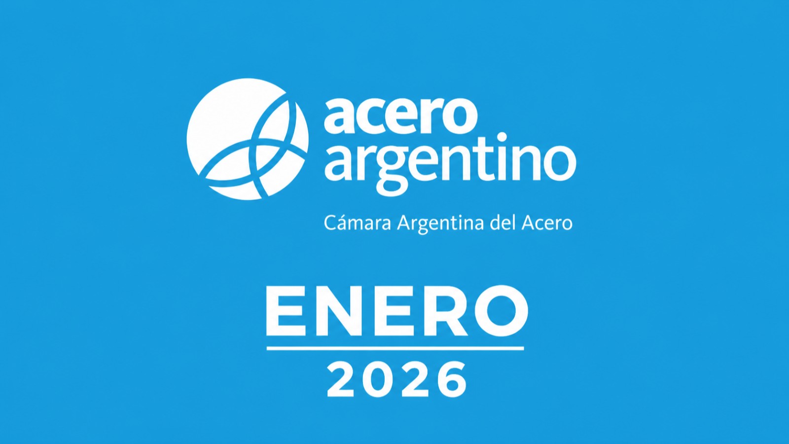 Producción de acero crudo en planta siderúrgica argentina, enero 2026.