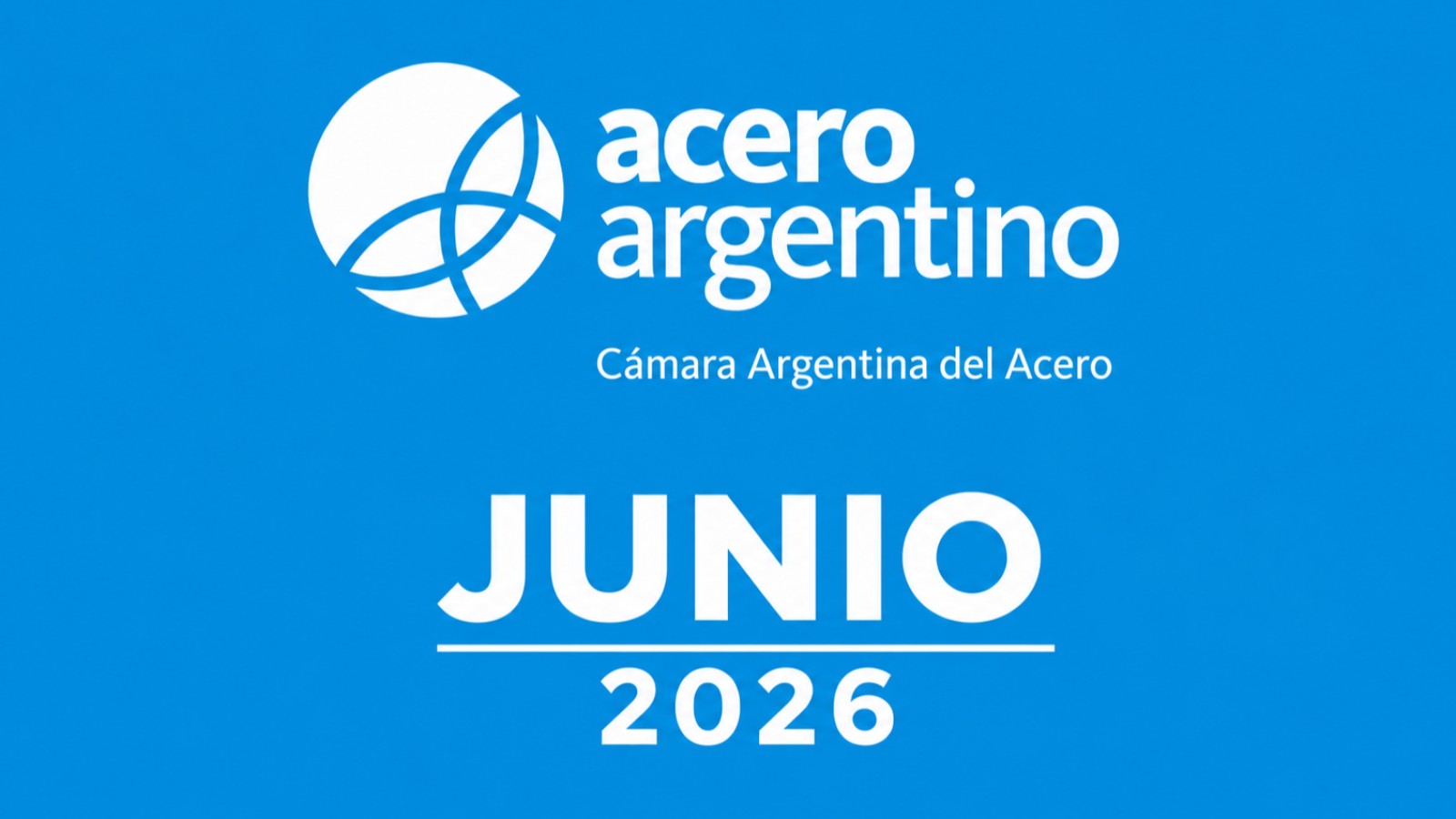 Gráfico de producción de acero crudo y laminados en Argentina, mayo 2026, según CAA