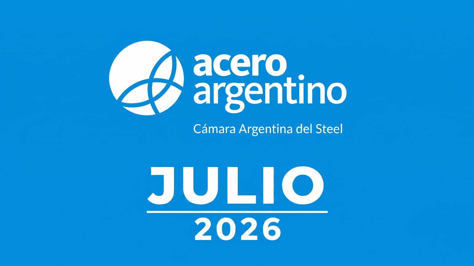 Gráfico de producción mensual de acero crudo y laminados en Argentina, informe CAA junio 2026