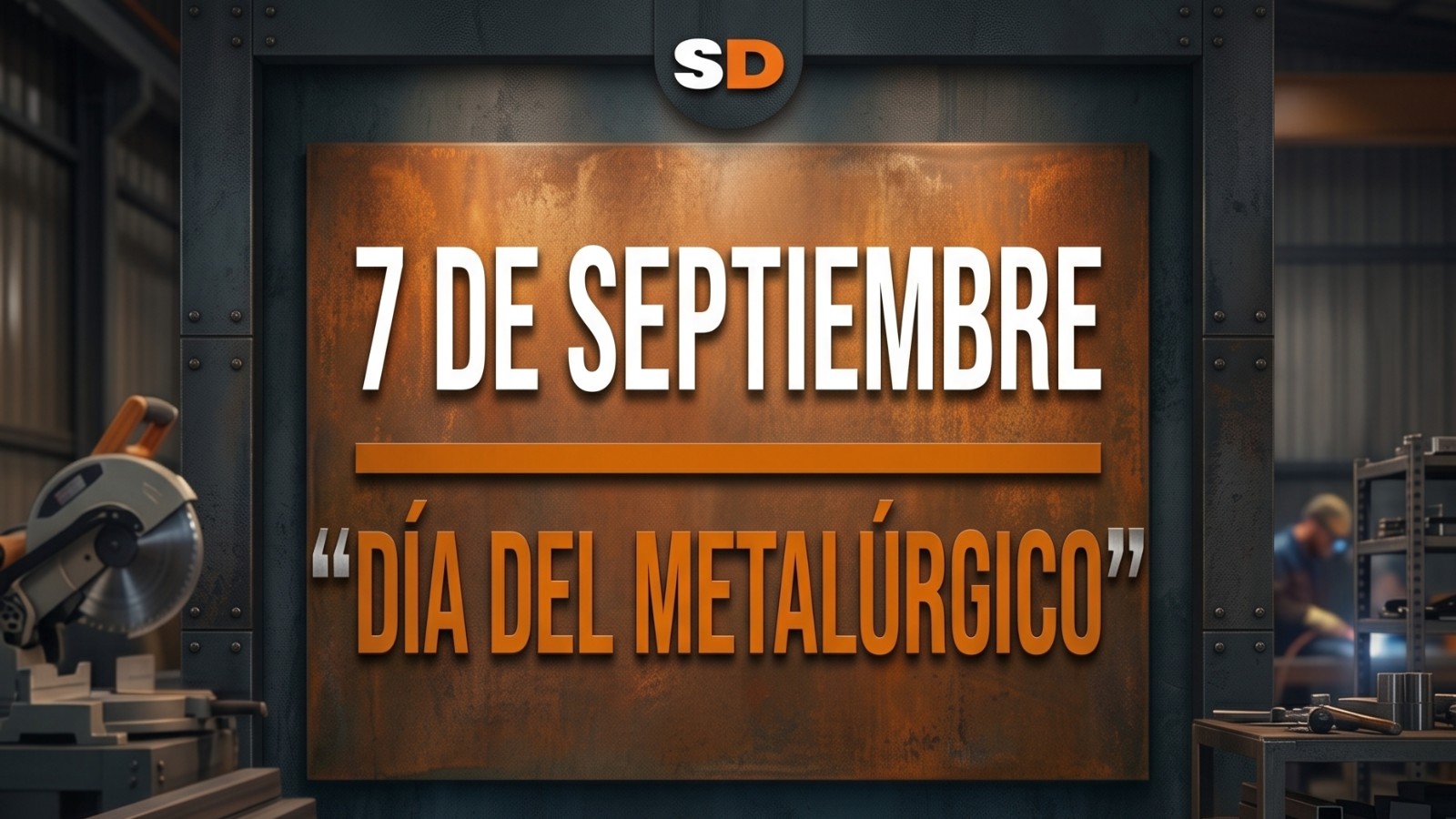 Trabajador metalúrgico en un taller industrial argentino, Día del Metalúrgico 2026