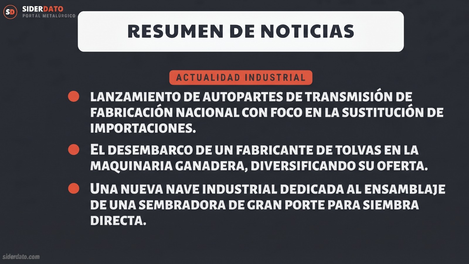 Radar de inversiones industriales en Argentina: Dauer, Cestari y Tedeschi en la semana del 21 al 27 de septiembre